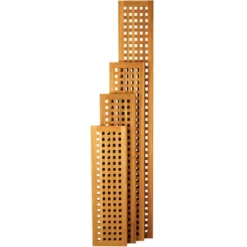 ARC Caillebotis Teck Pour Passerelle