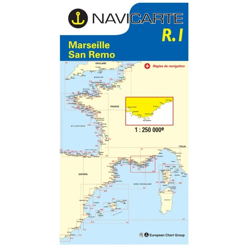 NAVICARTE Routière Marseille à San Remo R1