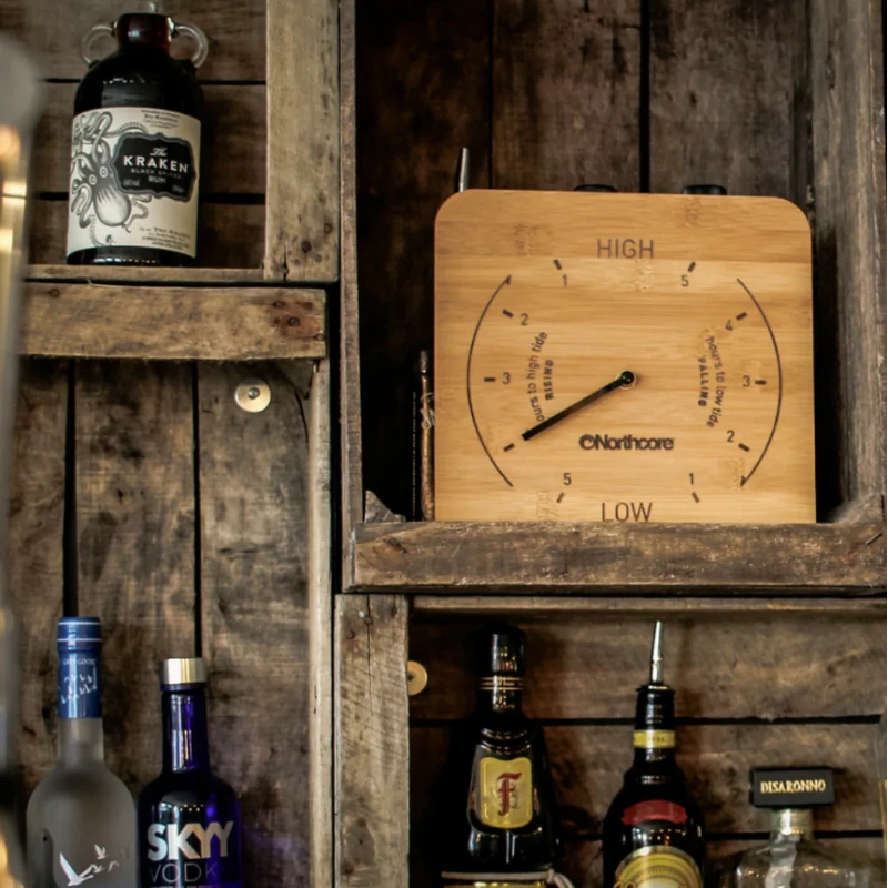 NORTHCORE Horloge De Marée En Bambou Mural – Image 2