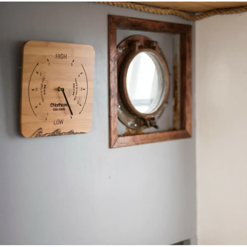 NORTHCORE Horloge De Marée En Bambou Mural – Image 3