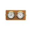PLASTIMO Ensemble Montre-baromètre 4" Socle Bois