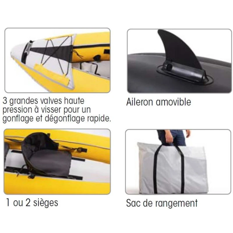 PLASTIMO Kayak Gonflable Single – Image 2
