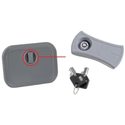 PLASTIMO Kit Serrure Trappe Grise